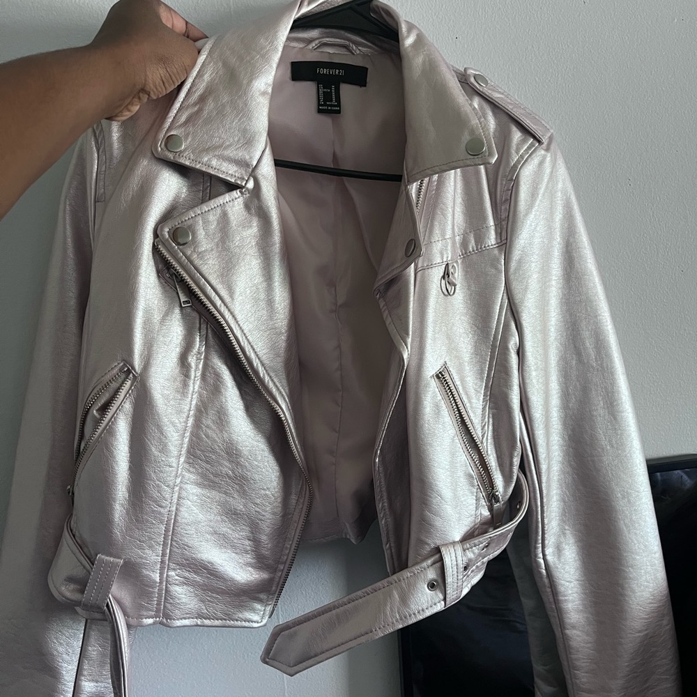 Forever 21 Metallic Silver Women's Jacket